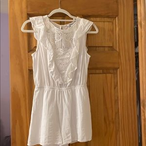 Cute White Lace Romper